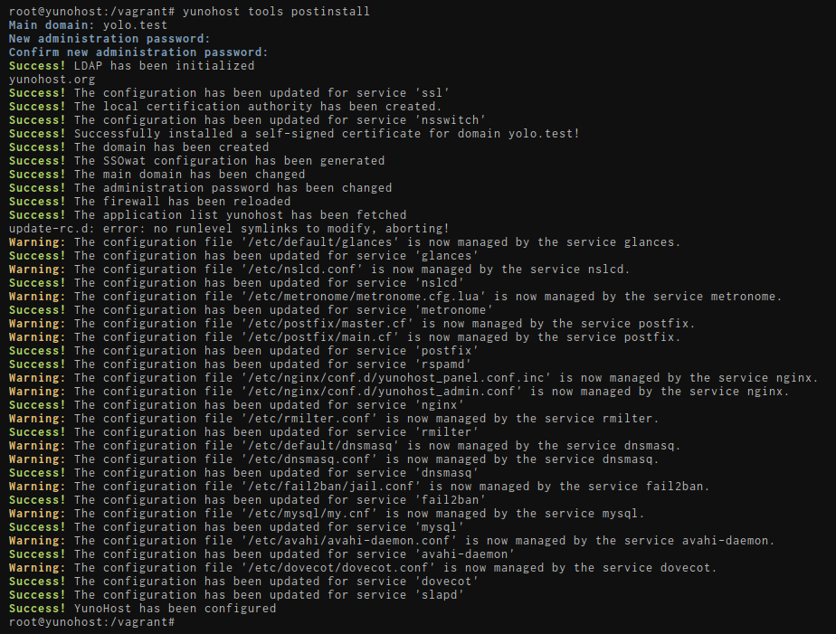 Initial configuration with CLI